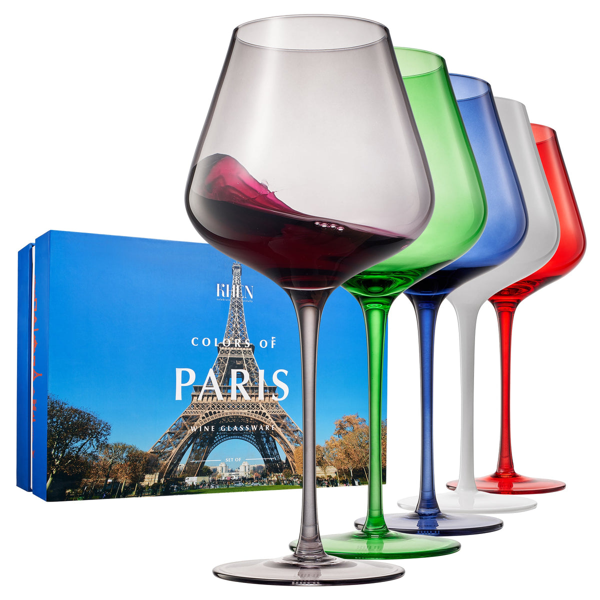 TEEK - Stagioni Stemmed Wine Glassware Paris Set HOME DECOR TEEK KS
