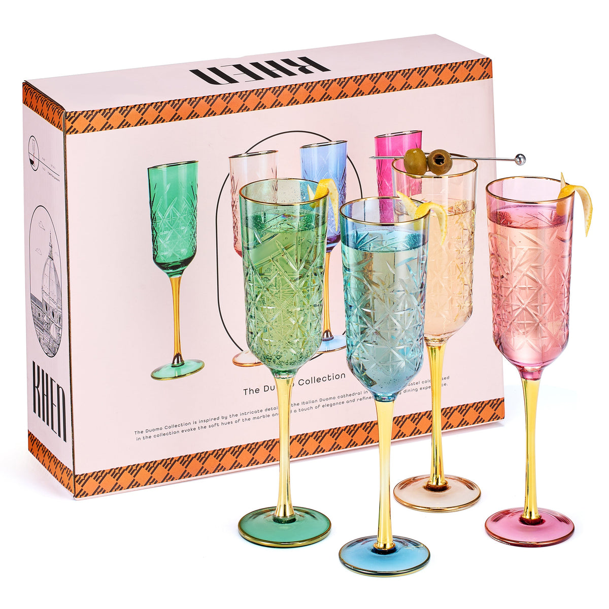 TEEK - Duomo Champagne Flute Glassware Set HOME DECOR TEEK KS