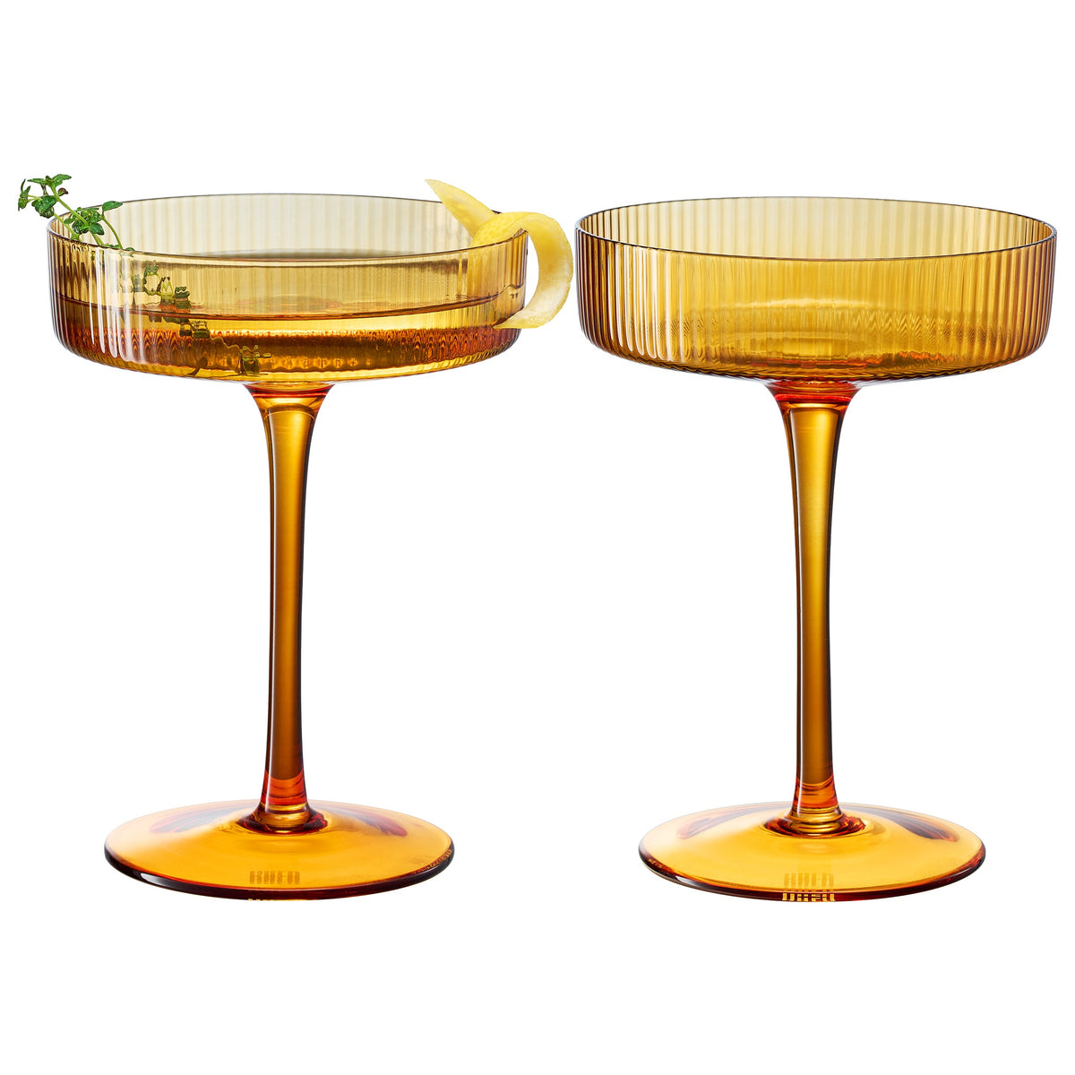 TEEK - Como Champagne Coupe Cocktail Glassware, Set of 2 HOME DECOR TEEK KS