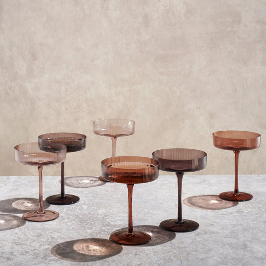 TEEK - Fortuna Champagne Coupe Cocktail Glassware Set HOME DECOR TEEK KS