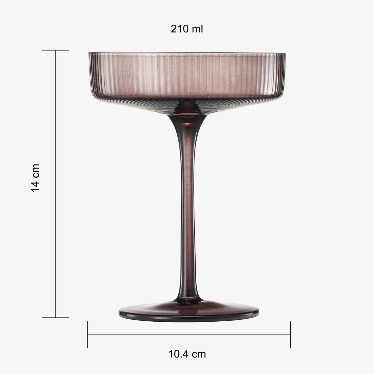 TEEK - Fortuna Champagne Coupe Cocktail Glassware Set HOME DECOR TEEK KS