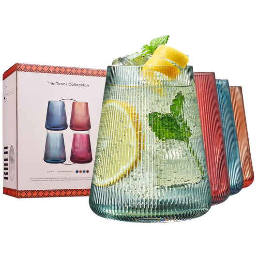 TEEK - Tonal Stemless Wine Glassware Set HOME DECOR TEEK KS