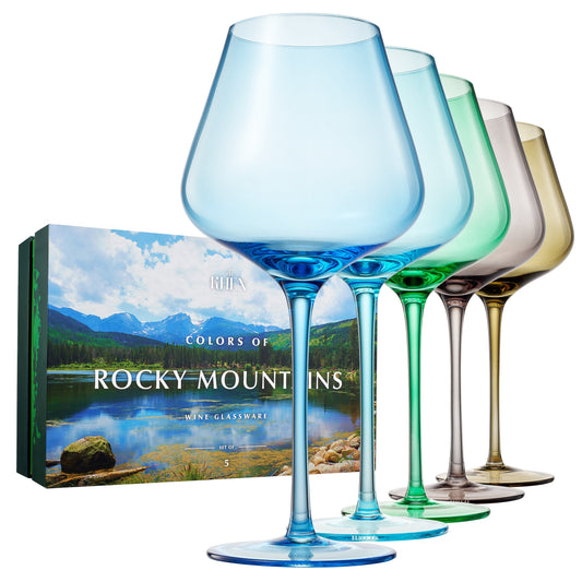 TEEK - Stagioni Stemmed Wine Glassware Rocky Mountains Set HOME DECOR TEEK KS