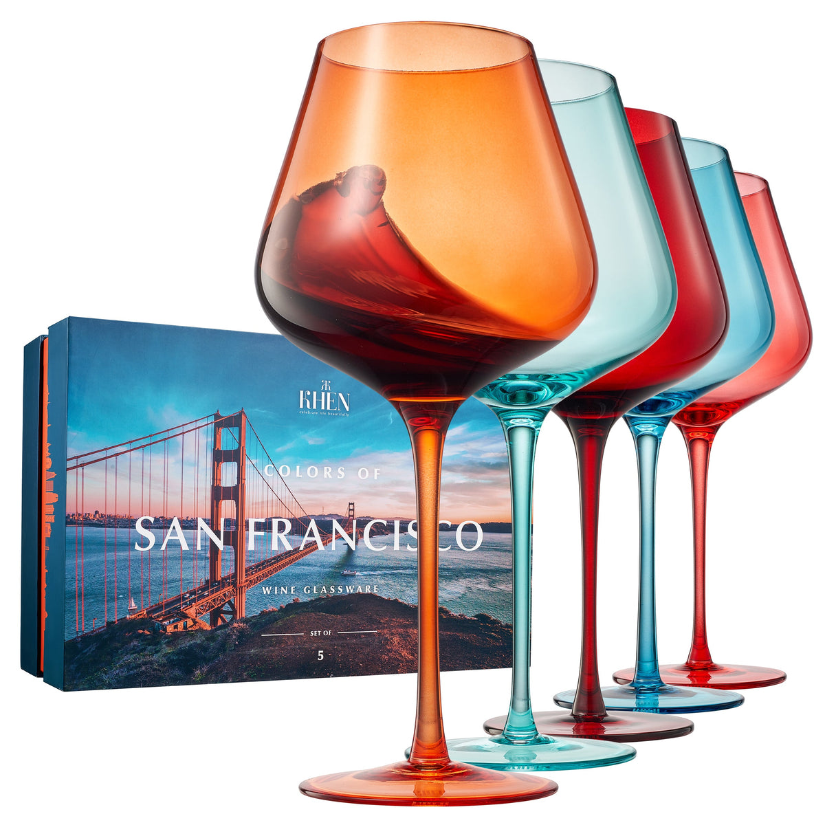 TEEK - Stagioni Stemmed Wine Glassware San Francisco Set HOME DECOR TEEK KS