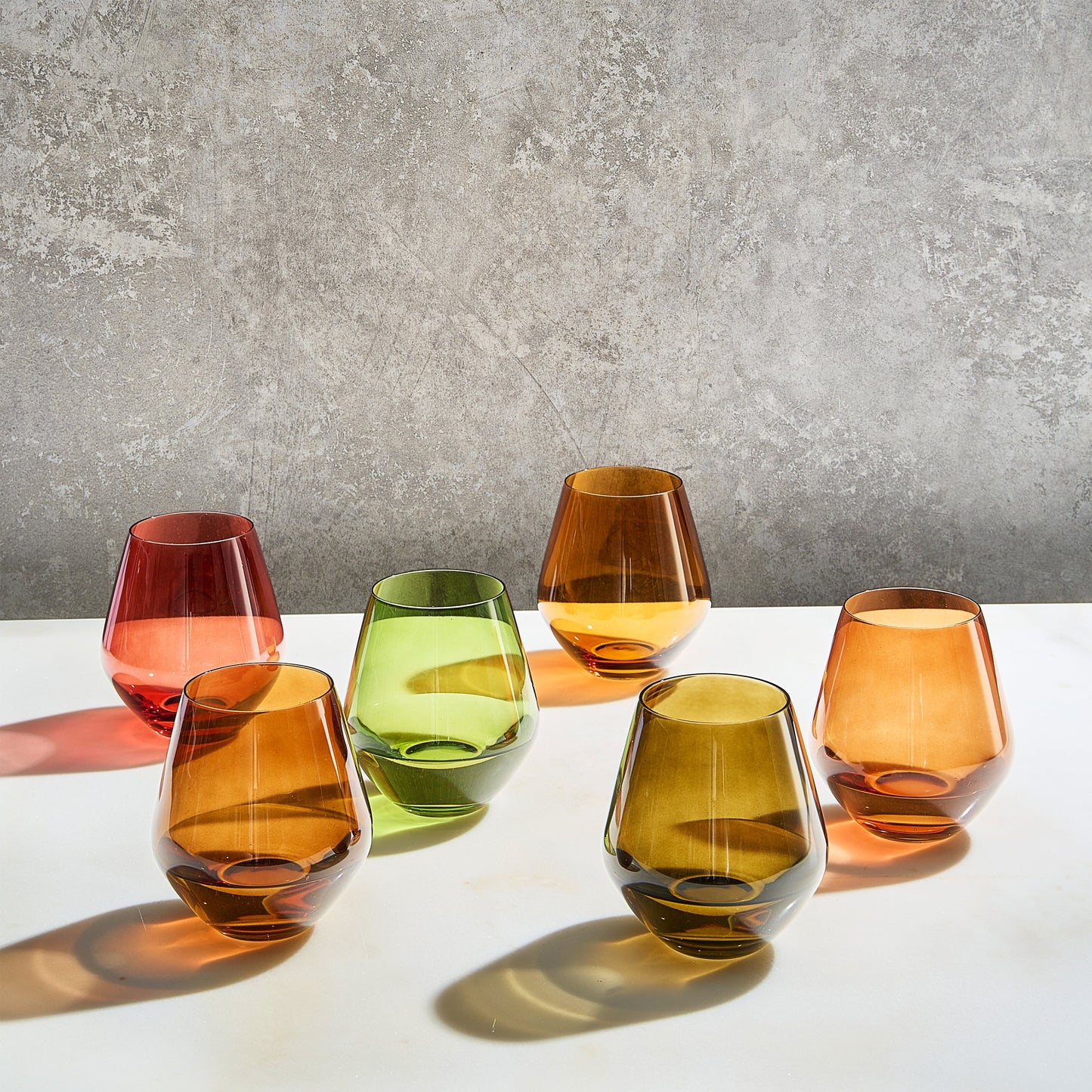 TEEK - Fortuna Stemless Wine Glassware Set HOME DECOR TEEK KS