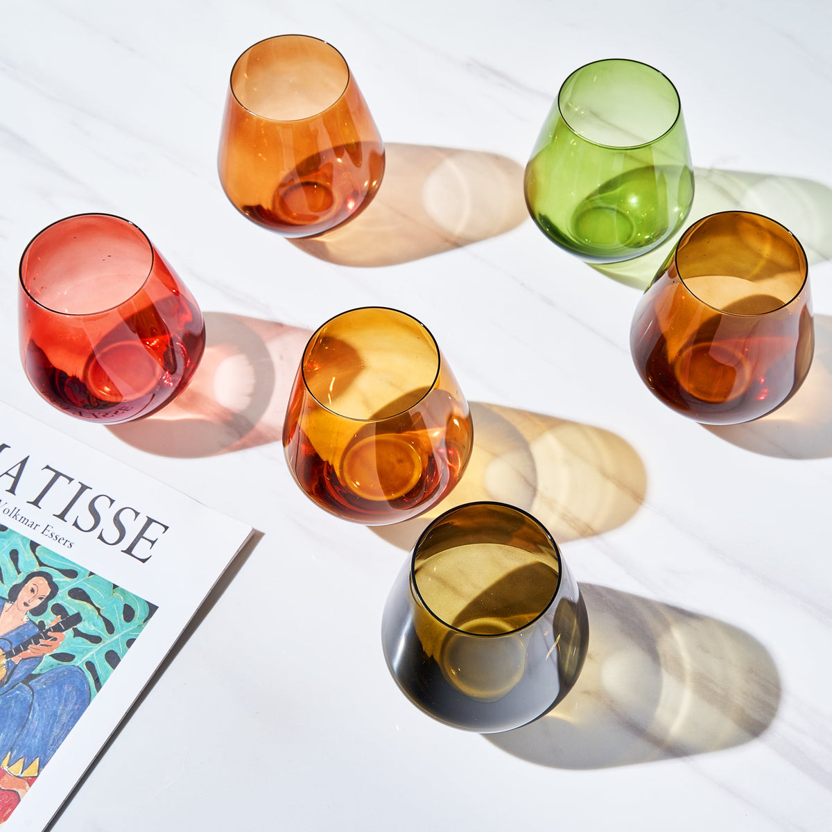 TEEK - Fortuna Stemless Wine Glassware Set HOME DECOR TEEK KS