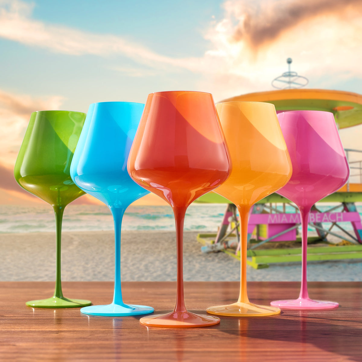 TEEK - Stagioni Stemmed Wine Glassware South Beach Set HOME DECOR TEEK KS