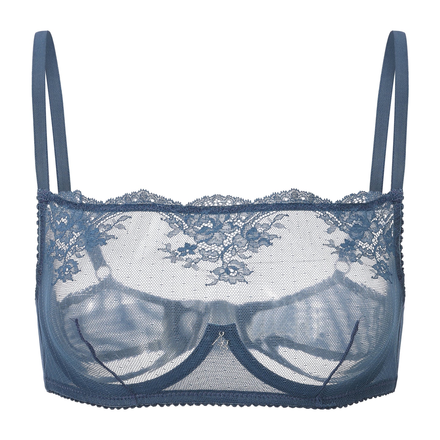 TEEK - Kim High Neck Sheer Lace Underwire Bra