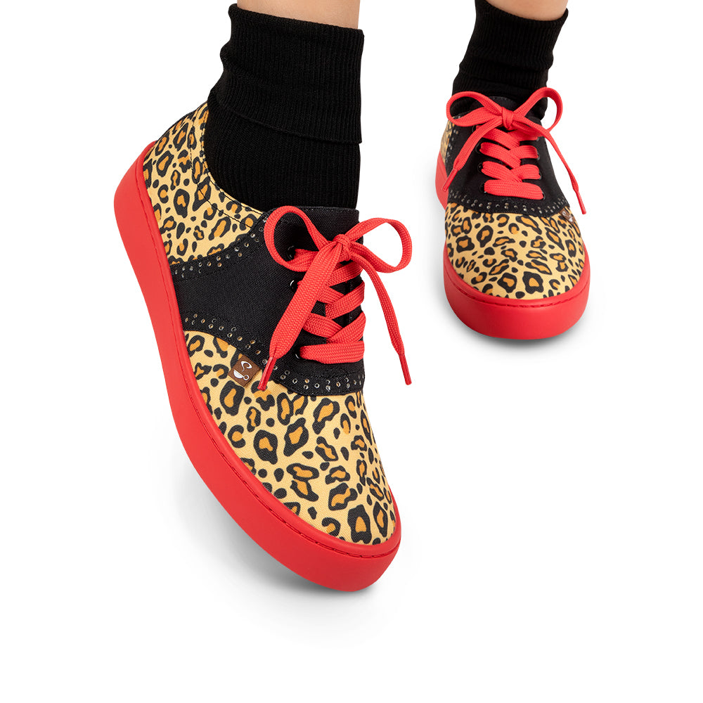 TEEK - Leopard Casual Sneakers | Fits Small SHOES TEEK HCD 35 HCD/ 5 US