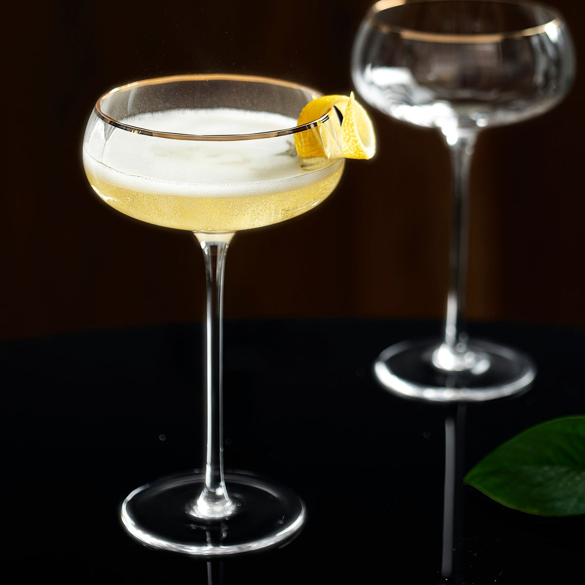 TEEK - Aurelia Champagne Coupe Cocktail Glassware Set HOME DECOR TEEK KS