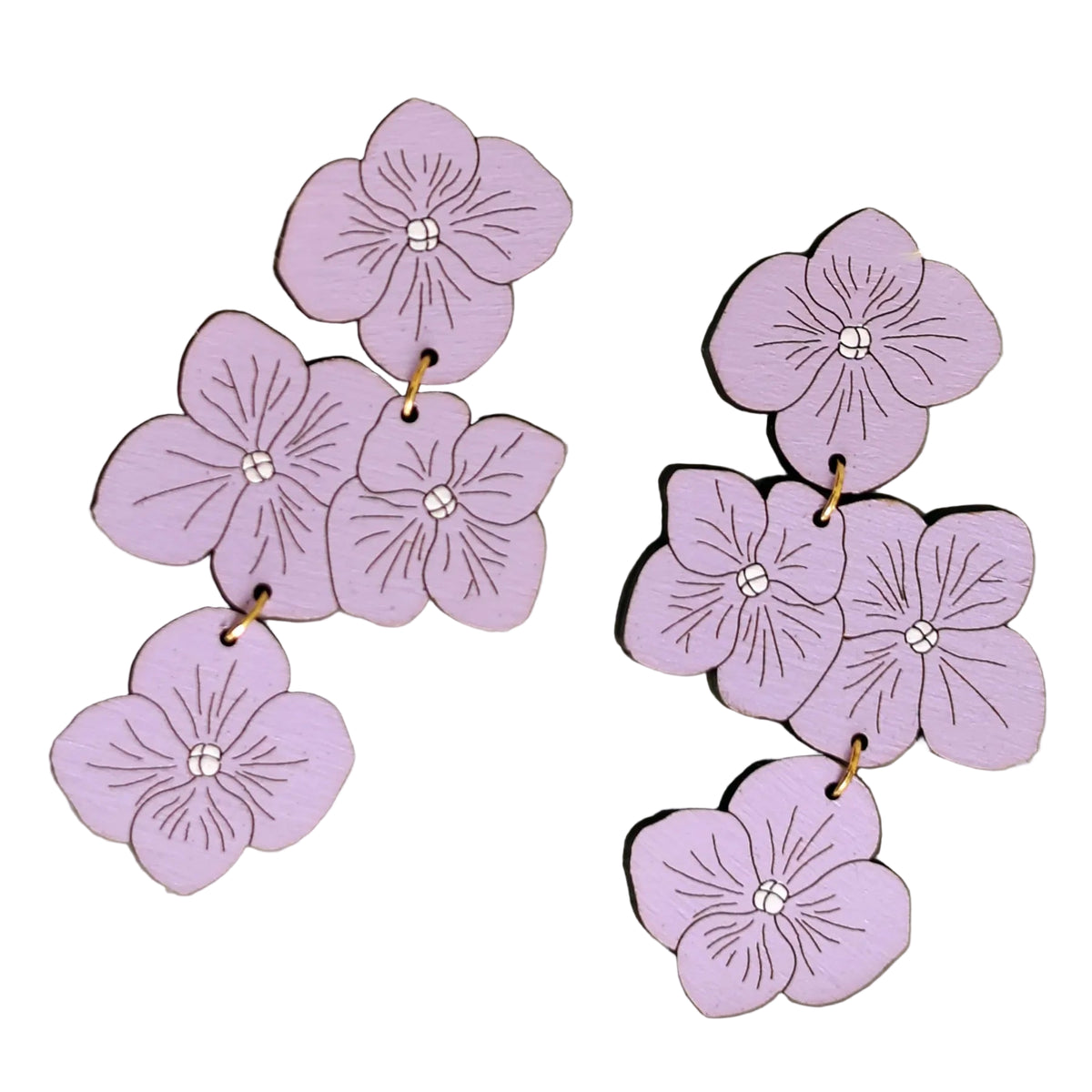 TEEK - Lavender Hydrangea Statement Earrings JEWELRY TEEK LCM