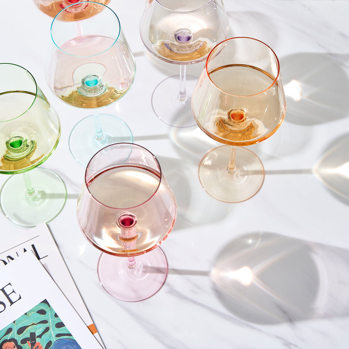 TEEK - Monet Stemmed Wine Glassware Set HOME DECOR TEEK KS
