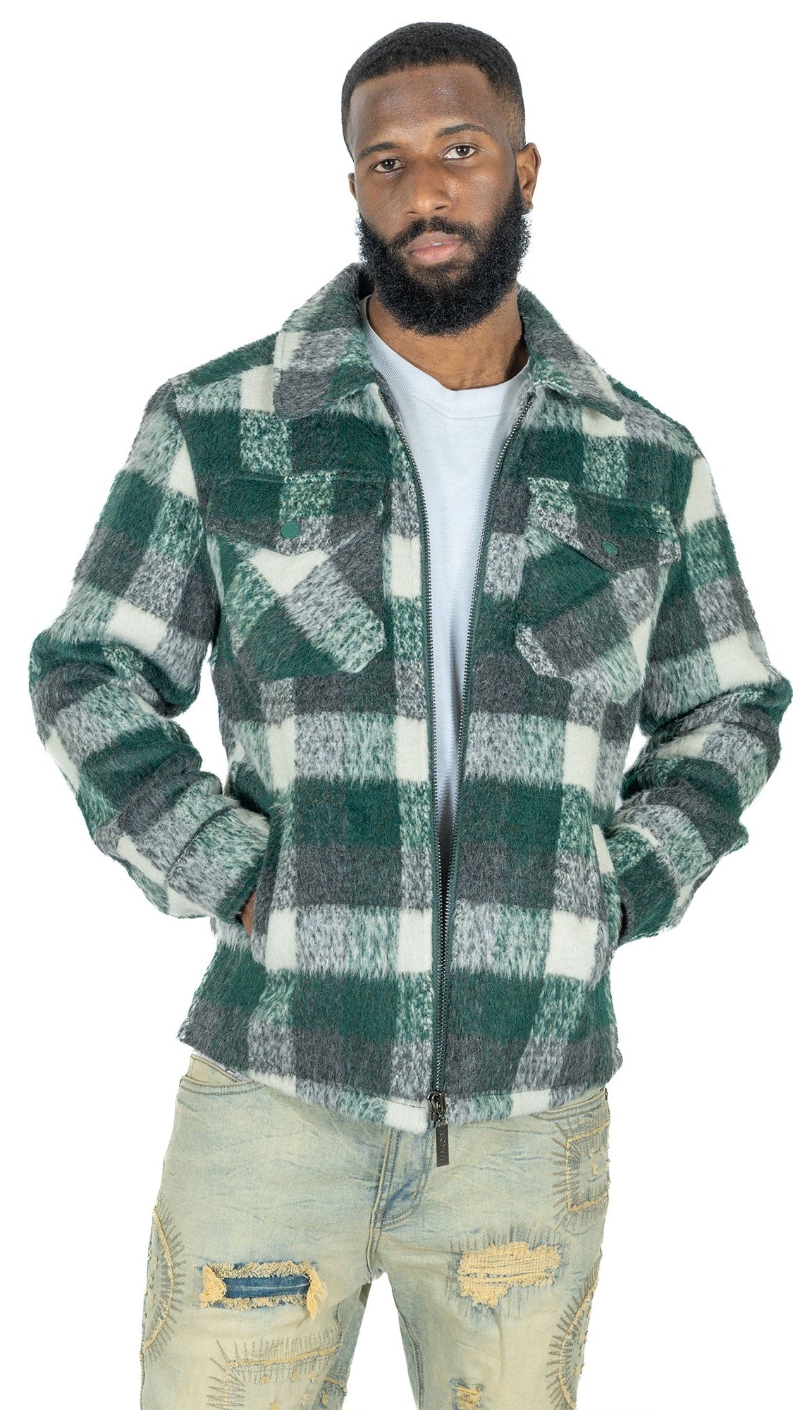 TEEK - M1048 Gabana 24' Shacket - Green TOPS TEEK MJ