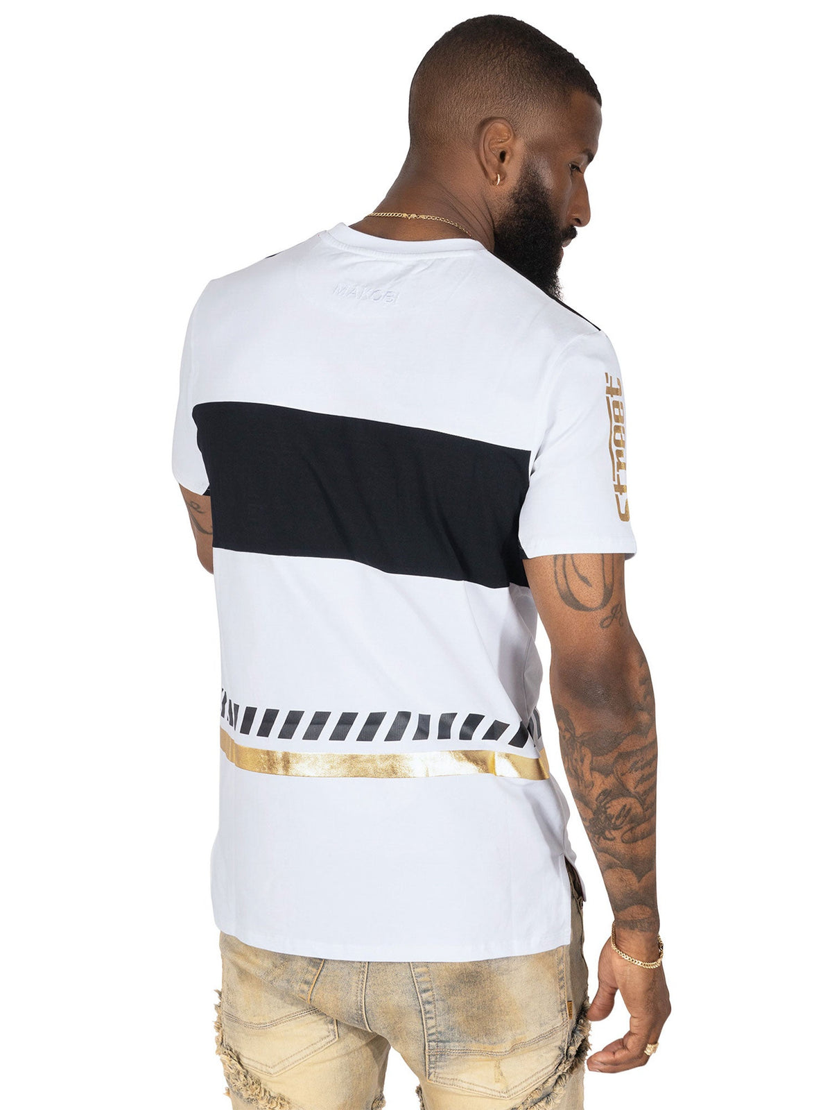 TEEK - M133 Makobi Foreign Tee - White Black TOPS TEEK MJ