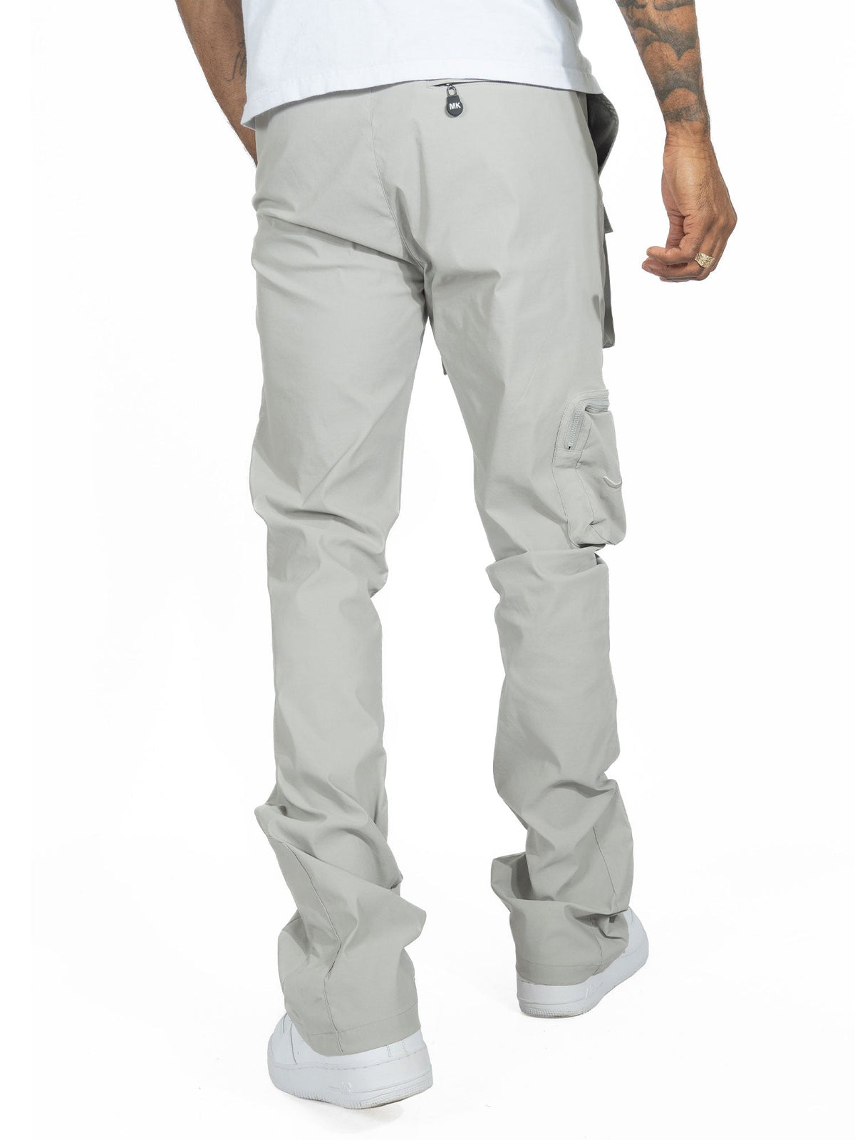 TEEK - M1625 Sartoni Nylon Stacked Pants - Gray PANTS TEEK MJ