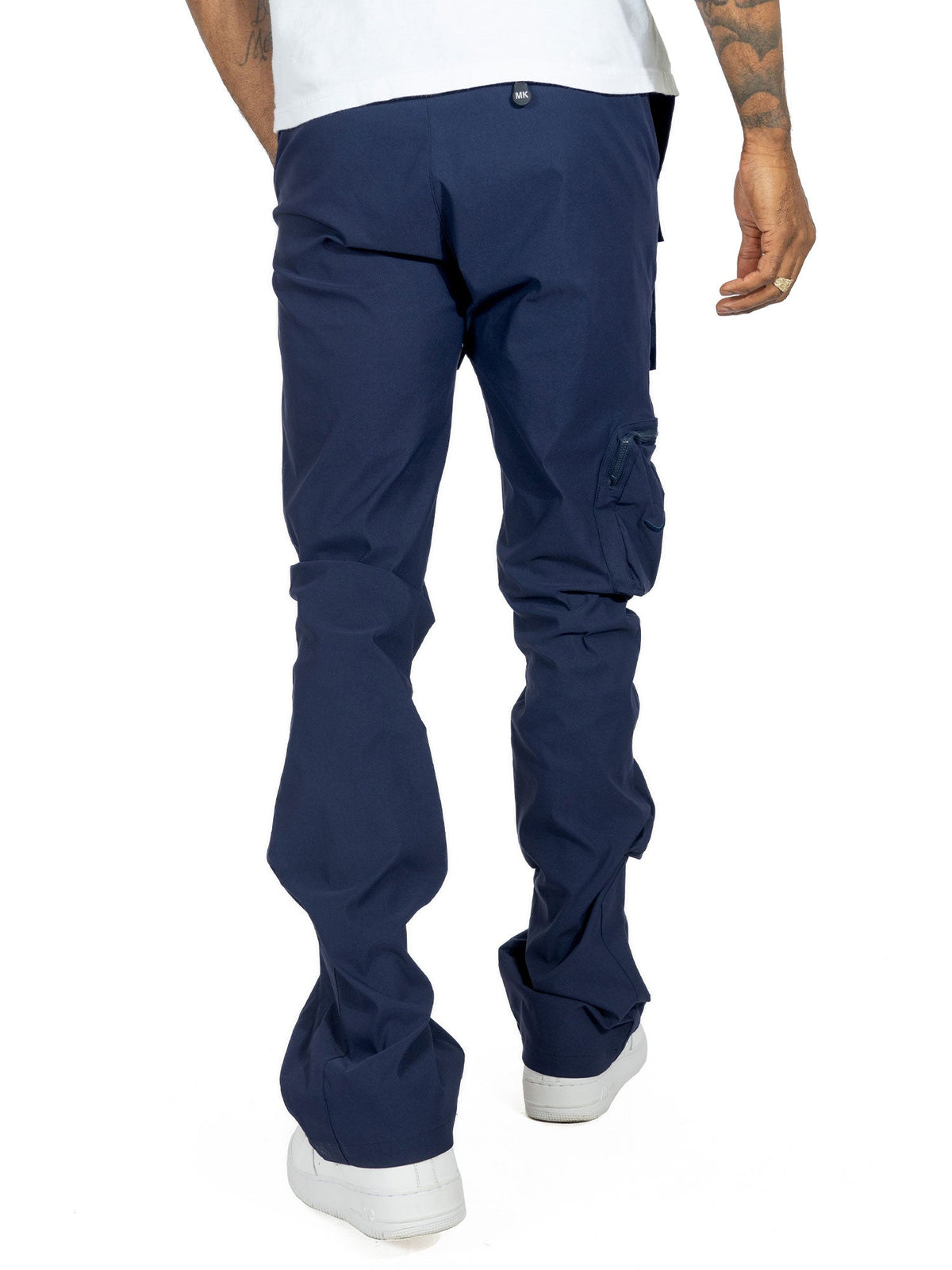 TEEK - M1625 Sartoni Nylon Stacked Pants - Navy PANTS TEEK MJ