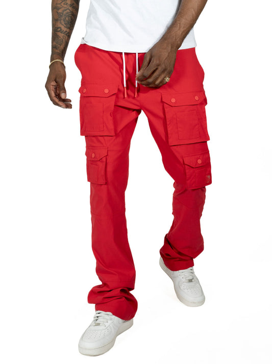 TEEK - M1633 Colton 34” Stack Nylon/Spandex Sweat Pants - Red PANTS TEEK MJ