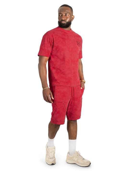 M183 Prada T-shirt - Red T-shirt Makobi Jeans USA