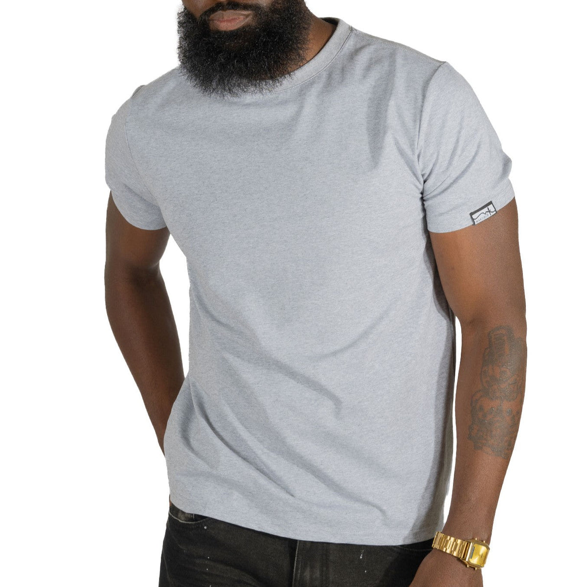 TEEK - Tee | M303 Makobi Essentials Bundle of 6 - Gray TOPS TEEK MJ GRAY M