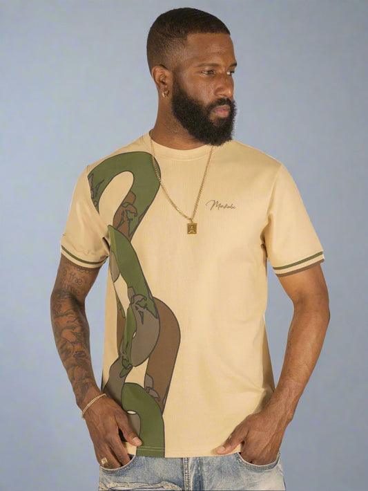 TEEK - M376 Dober Chain Tee - Khaki TOPS TEEK MJ