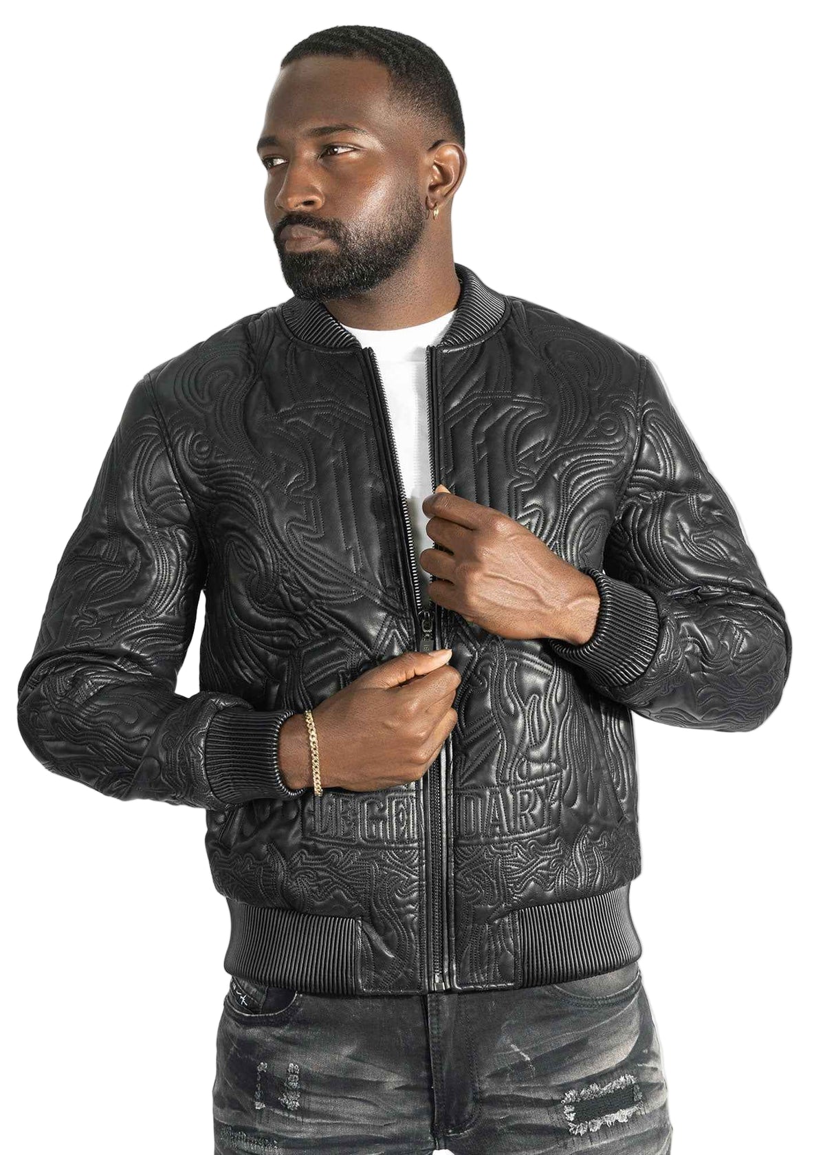 TEEK - Jacket| M4108 Bianco Bomber Jacket - Black JACKET TEEK MJ