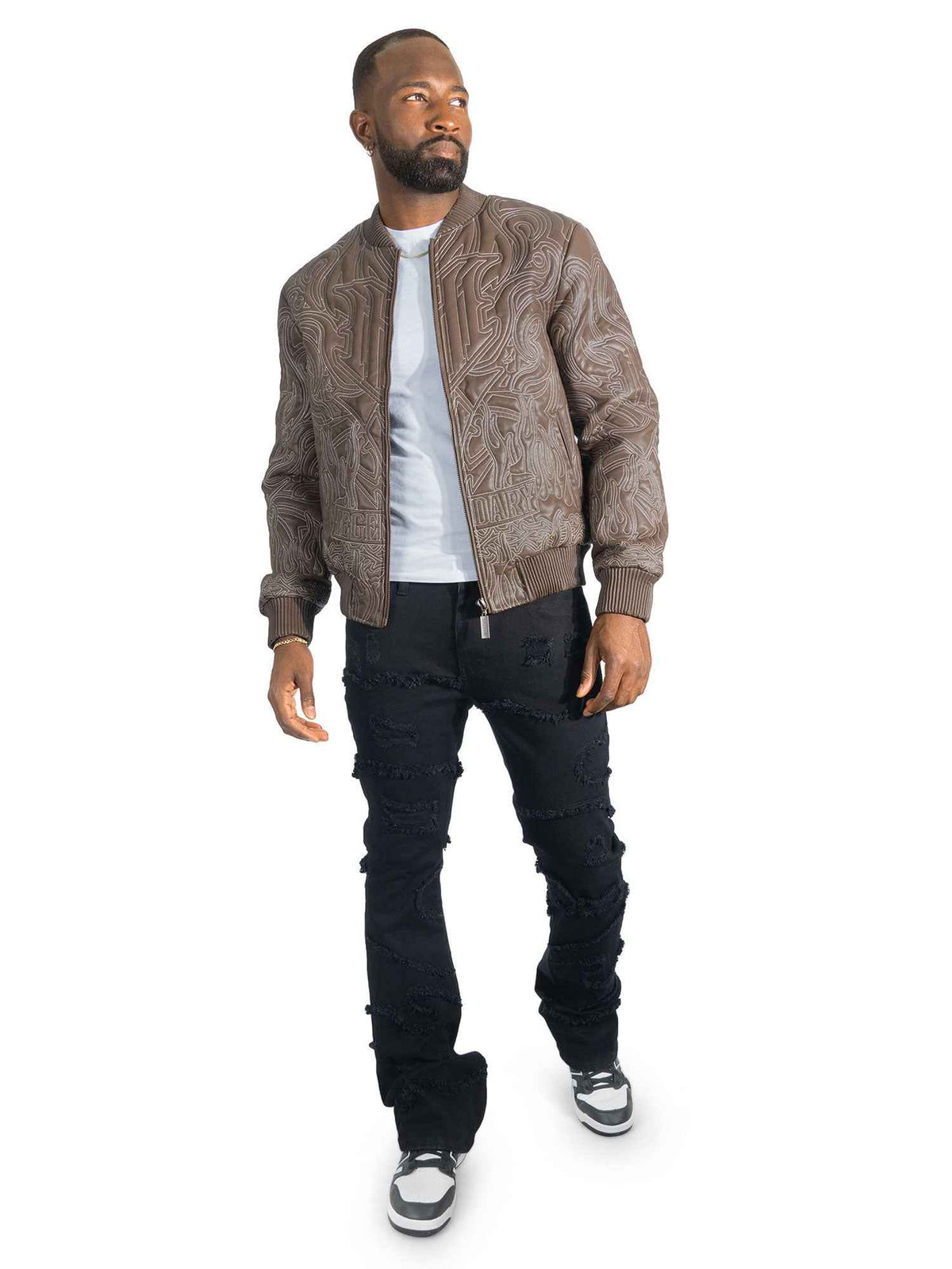 TEEK - Jacket| M4108 Bianco Bomber Jacket - Brown JACKET TEEK MJ