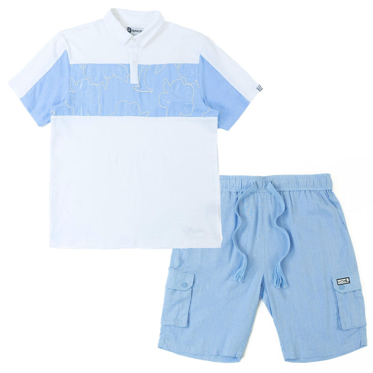 TEEK - M422 Levonia Polo Shirt - Blue TOPS TEEK MJ