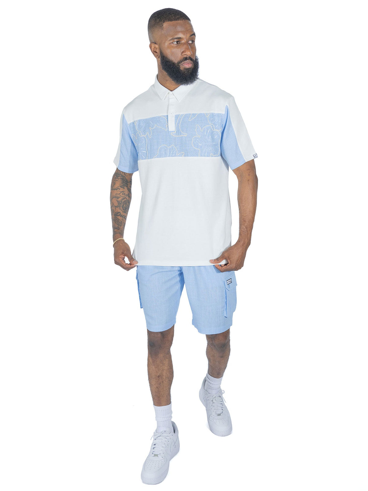 TEEK - M422 Levonia Polo Shirt - Blue TOPS TEEK MJ