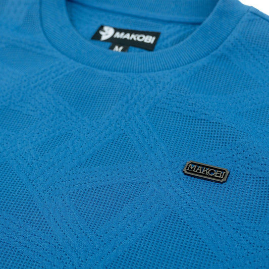 TEEK - Set | M4247 Bernardi Crewneck Set - Blue SET TEEK MJ M BLUE