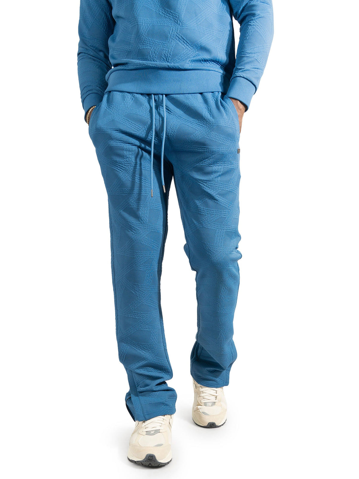 TEEK - Set | M4247 Bernardi Crewneck Set - Blue SET TEEK MJ