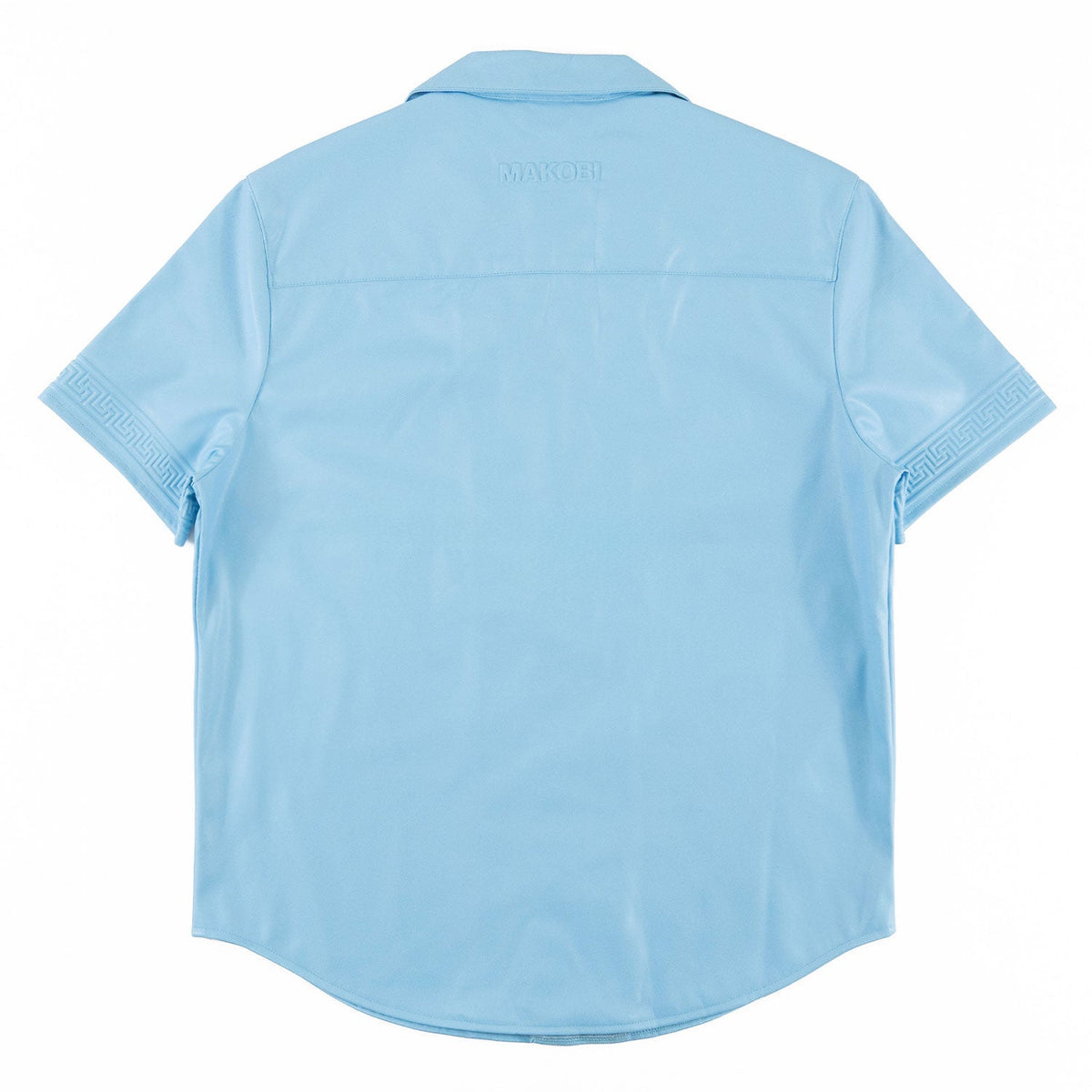 TEEK - M429 Bellucci Vegan Leather Shirt - Blue SHORTS TEEK MJ