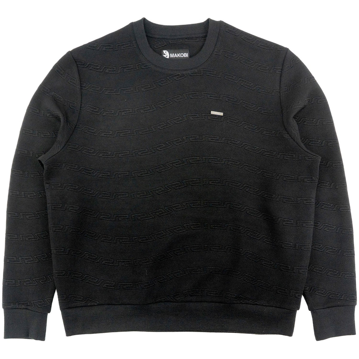 TEEK - Sweatshirt | M4412 Bianco Crewneck - Black TOPS TEEK MJ M BLACK