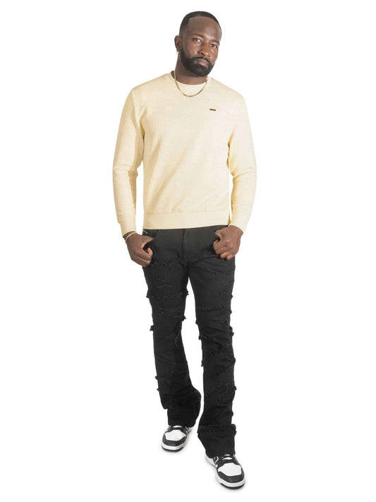 TEEK - Sweatshirt | M4412 Bianco Crewneck - Natural TOPS TEEK MJ