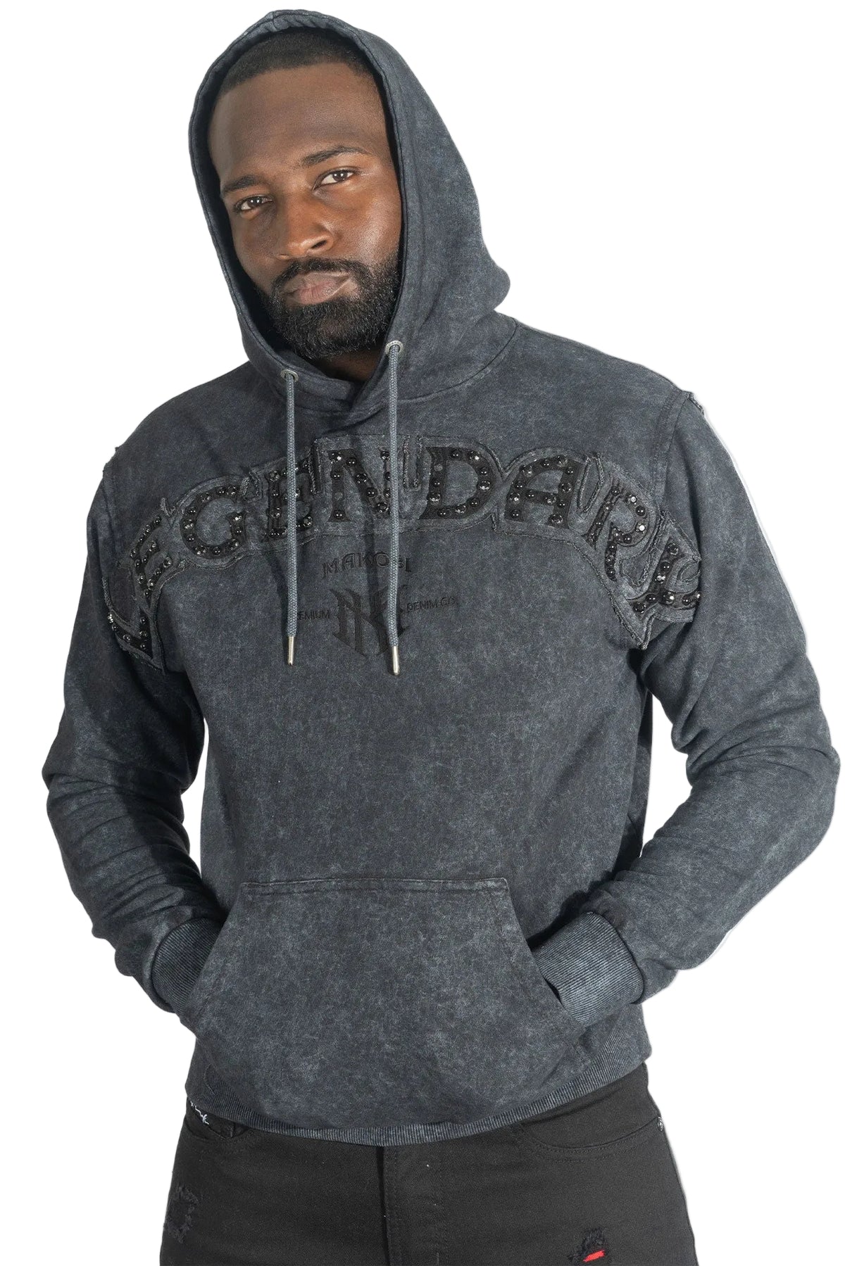 TEEK - Fleece Hoodie | M4557 Sartoni Pull Over - Black TOPS TEEK MJ