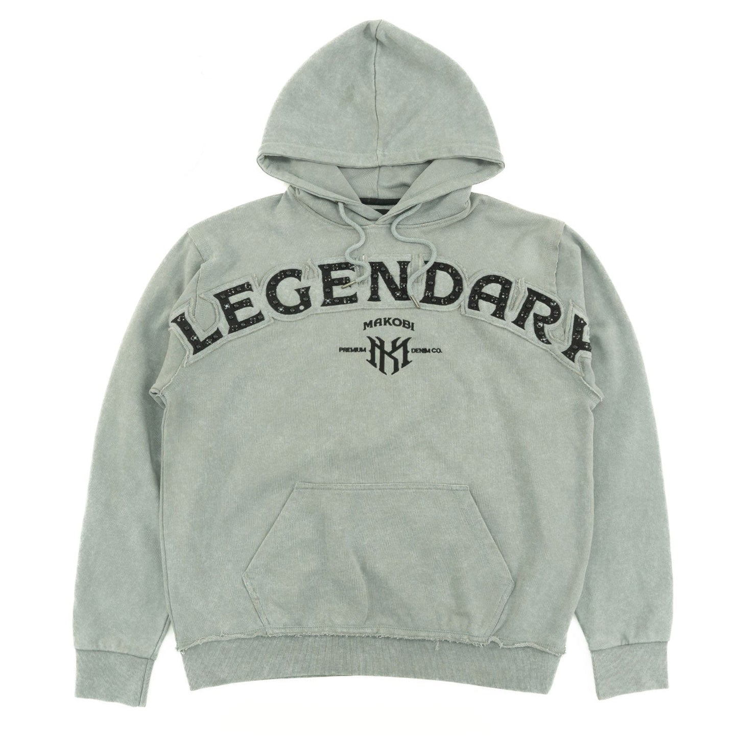 Fleece Hoodie | M4557 Sartoni Pull Over - Gray Hoodies Makobi Jeans USA
