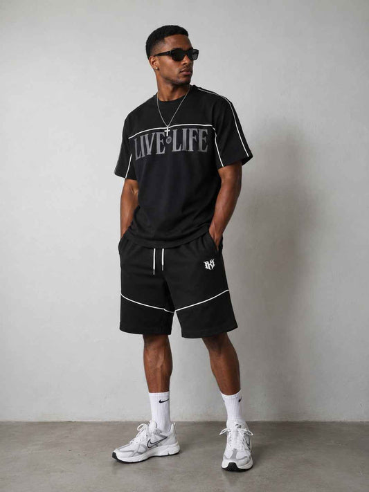 TEEK - M459 Live Life T-shirt - Black