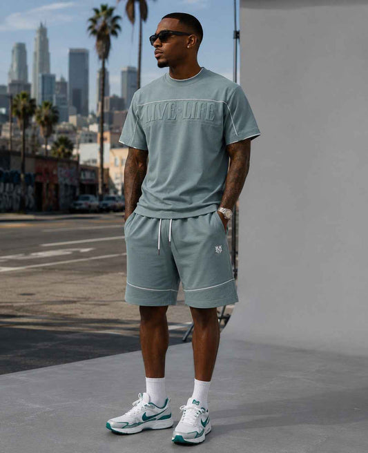 TEEK - M459 Live Life T-shirt - Teal