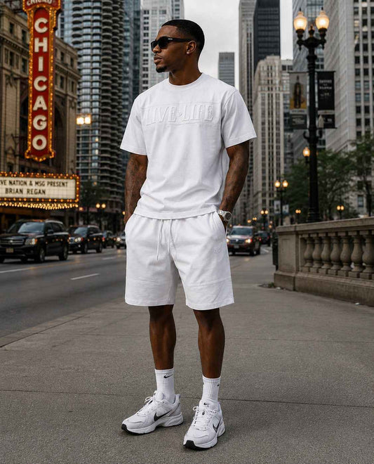 TEEK - M459 Live Life T-shirt - White