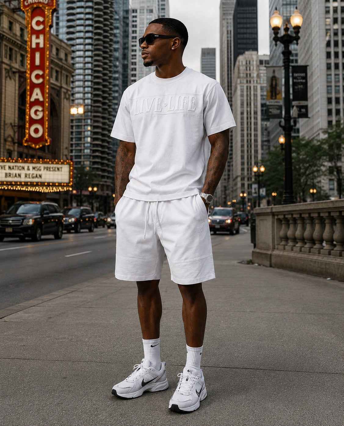 TEEK - M459 Live Life T-shirt - White TOPS TEEK MJ
