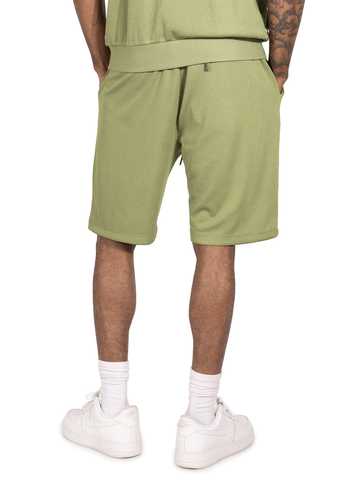 TEEK - M428 Moreli Knit Short Sets - Olive SET TEEK MJ