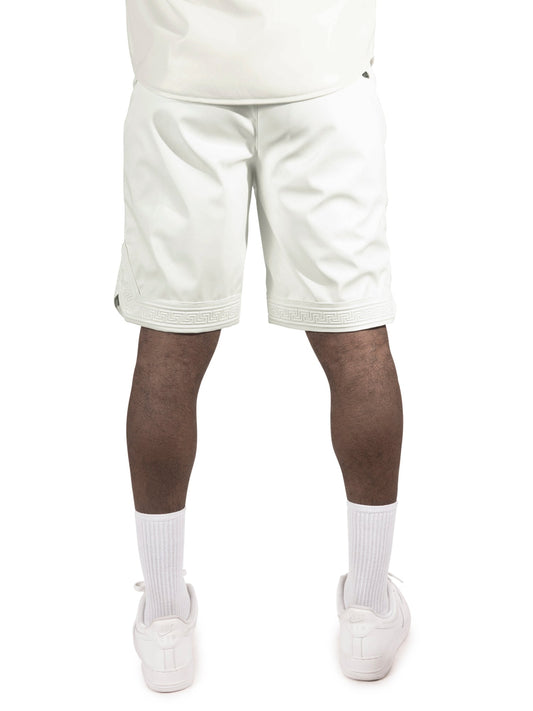 TEEK - M629 Belluci Vegan Leather Shorts - White SHORTS TEEK MJ