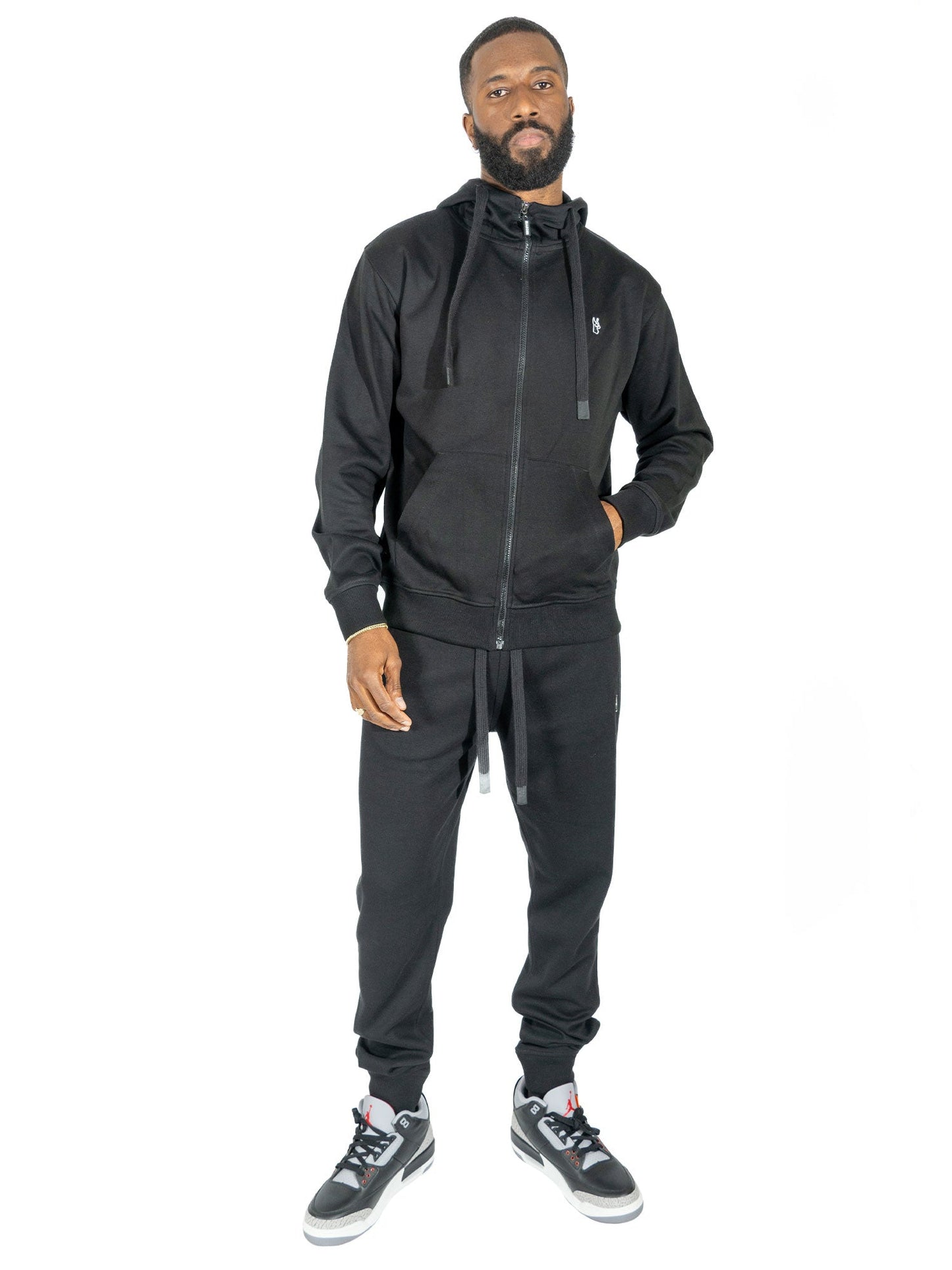 TEEK - M6335 Essential Fleece Jogger Pants - Black PANTS TEEK MJ