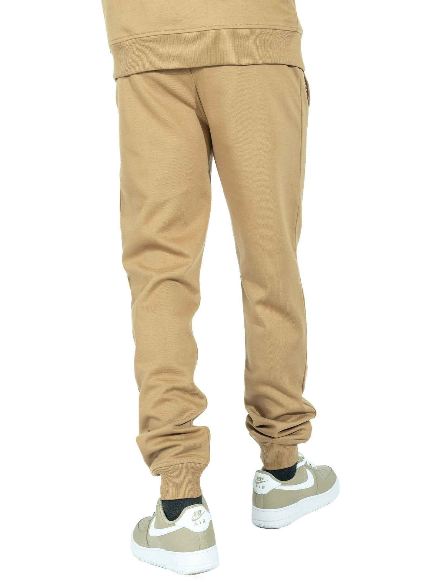 M6335 Essential Fleece Jogger Pants - Mocha Outfit Sets Makobi Jeans USA