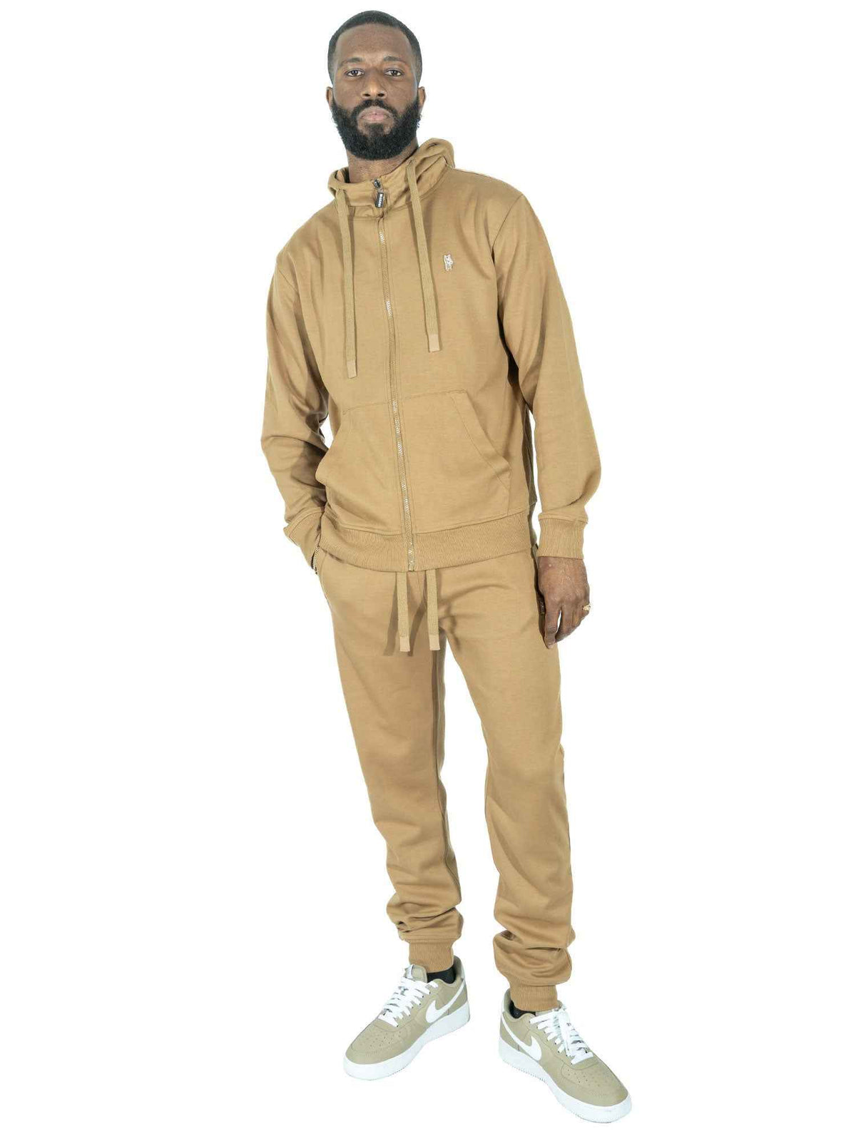 TEEK - M6335 Essential Fleece Jogger Pants - Mocha SET TEEK MJ