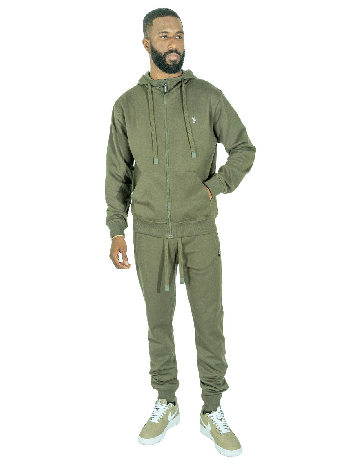 TEEK - M6335 Essential Fleece Jogger Pants - Olive PANTS TEEK MJ