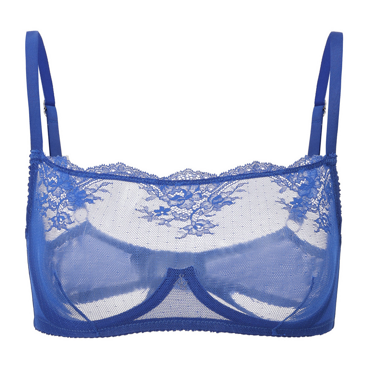 TEEK - Kim High Neck Sheer Lace Underwire Bra BRA TEEK AC Sapphire 32C