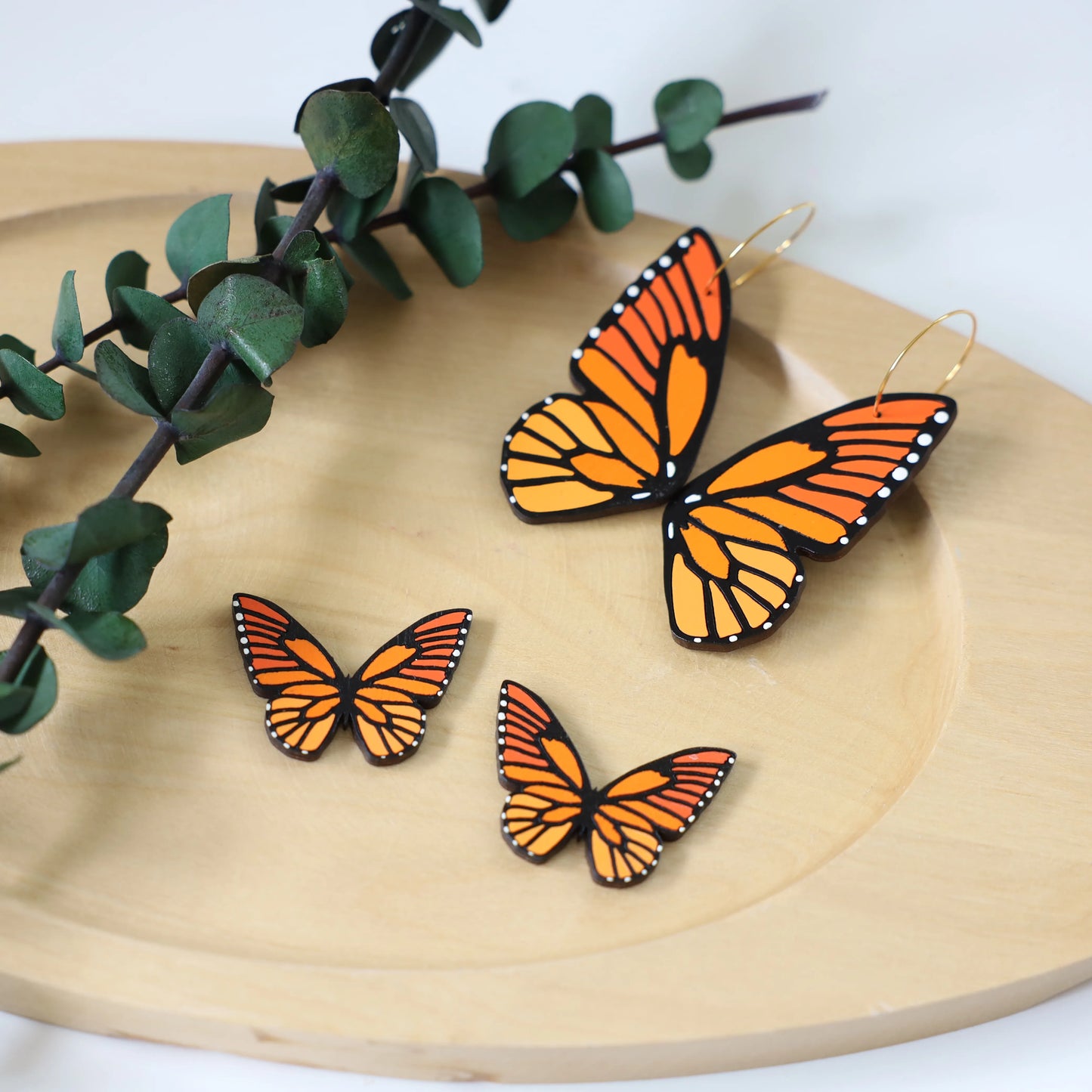 TEEK - Monarch Butterfly Hoops JEWELRY TEEK LCM
