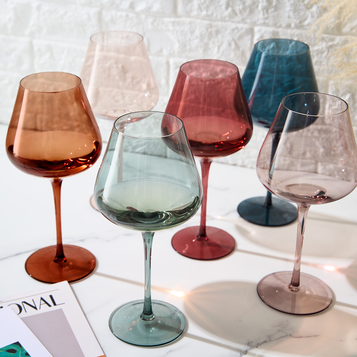 TEEK - Tonal Stemmed Wine Glassware Set HOME DECOR TEEK KS