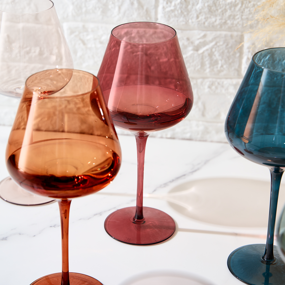 TEEK - Tonal Stemmed Wine Glassware Set HOME DECOR TEEK KS
