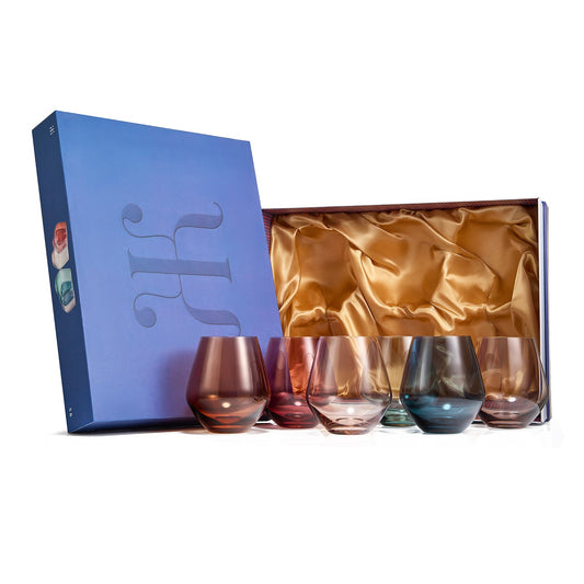 TEEK - Tonal Stemless Wine Glassware Set HOME DECOR TEEK KS